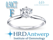 0.50ct HRD sertifikalı tektaş pırlanta yüzük