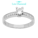 Lois Diamond 0.43 KARAT G COLOR KENAR TAŞLI PIRLANTA YÜZÜK YT1043