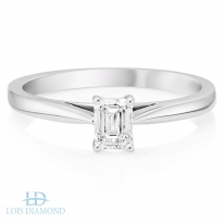  0.30ct Baget Pırlanta Tek Taş Yüzük yt1113