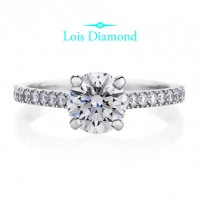 Lois Diamond 0.90 KARAT F COLOR PIRLANTA KENAR TAŞLI TEKTAŞ YÜZÜK YT1033