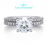 Lois Diamond 1.20 KARAT F COLOR PIRLANTA KENAR TAŞLI TEKTAŞ YÜZÜK YT1034
