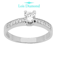 Lois Diamond 0.43 KARAT G COLOR KENAR TAŞLI PIRLANTA YÜZÜK YT1043