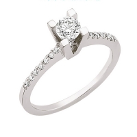 Lois Diamond 0.45 KARAT F COLOR KENAR PIRLANTALI TEKTAŞ YÜZÜK YT1044