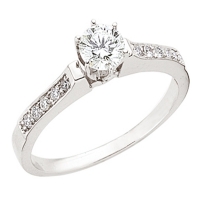 Lois Diamond 0.51 KARAT F COLOR KENAR TAŞLI PIRLANTA TEKTAŞ YÜZÜK YT1048