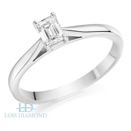  0.40ct Baget Pırlanta Tek Taş Yüzük yt1114