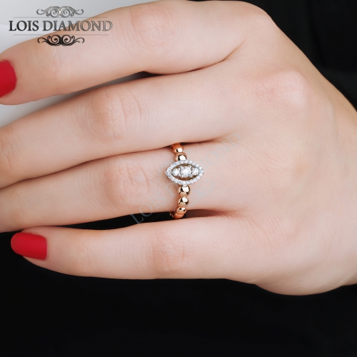  0.25ct E rengi Pırlanta Sevgililer Günü Yüzüğü yt1116