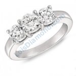 Lois Diamond PIRLANTA TRİA YÜZÜK 0.75 CARAT LOİS DİAMOND T1075