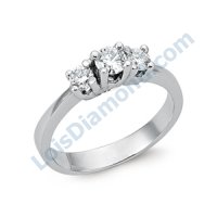 Lois Diamond PIRLANTA TRİA YÜZÜK 0.35 CARAT LOİS DİAMOND T1030