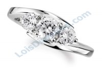 Lois Diamond PIRLANTA TRİA YÜZÜK 0.85 CARAT LOİS DİAMOND T1180