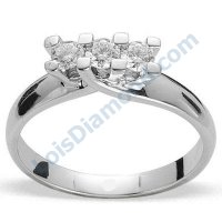Lois Diamond PIRLANTA TRİA YÜZÜK 0.45 CARAT LOİS DİAMOND T1045