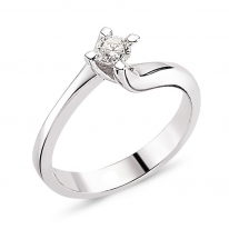 Lois Diamond 0.17ct F Renk Pırlanta Tek Taş yüzük YZ1413