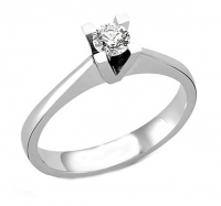 Lois Diamond 0.15ct F color pırlanta tektaş yüzük YZ1412