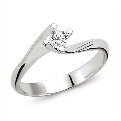 Lois Diamond TEKTAŞ PIRLANTA YÜZÜK 0.12ct yz1012
