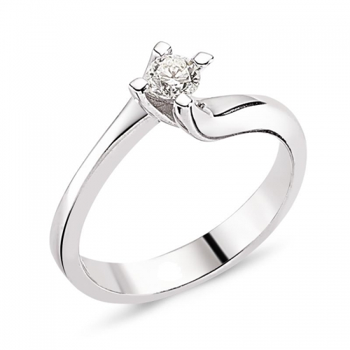 Lois Diamond 0.17ct F Renk Pırlanta Tek Taş yüzük YZ1413