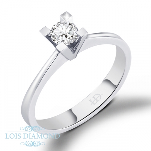 Lois Diamond 0.40ct F color pırlanta tektaş yüzük YZ1426