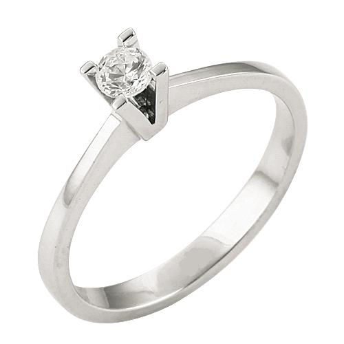 Lois Diamond F Renk 0.15ct Pırlanta Tek Taş Yüzük YZ2036