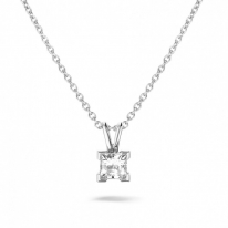  0.30CT PRENSES KESİM PIRLANTA KOLYE UCU P1057