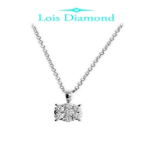 Lois Diamond 0.70 KARAT EFEKLİ F COLOR PIRLANTA CORONET KOLYE UCU P1054