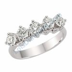 Lois Diamond 1.25 karat G color pırlanta beş taş yüzük R1125
