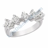 Lois Diamond 0.75ct F renk pırlanta beştaş yüzük R1075