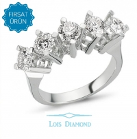 Lois Diamond 1.51ct F COLOR PIRLANTA BEŞTAŞ YÜZÜK R1091