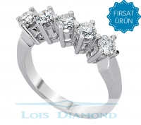 Lois Diamond 0.60ct E color pırlanta beş taş yüzük R1287