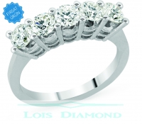 Lois Diamond 1.75ct G color pırlanta beştaş yüzük R1295