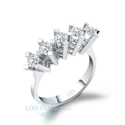 Lois Diamond 1.02ct F vssi pırlanta beş taş yüzük R1113