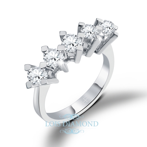 Lois Diamond 1.00ct H color pırlanta beş taş yüzük R1298