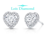 Lois Diamond 1.00 KARAT KALP KESİM PIRLANTA TEKTAŞ KÜPE E1090