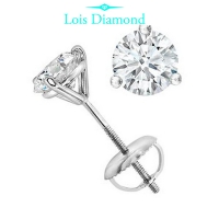 Lois Diamond 0.62 KARAT F COLOR PIRLANTA TEKTAŞ 3 TIRNAKLI KÜPE E1087