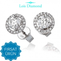 Lois Diamond 1.10 KARAT F COLOR PIRLANTA TEKTAŞ KÜPE E1093
