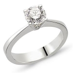 Lois Diamond YZ1987 0.38ct F color pırlanta tektaş yüzük