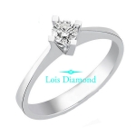Lois Diamond 0.15 karat D color pırlanta tektaş yüzük yz1893
