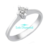 Lois Diamond 0.15 karat D color pırlanta tektaş yüzük yz1893