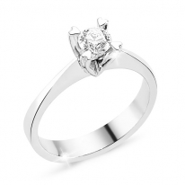  0.35ct F hrd antwerp sertifikalı pırlanta tektaş yüzük TEKTAŞ066