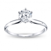  0.46ct D si1 color gia sertifikalı pırlanta tek taş yüzük TEKTAŞ079
