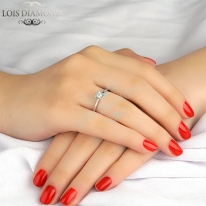 Lois Diamond 0.43ct D gia sertifikalı pırlanta tektaş yüzük TEKTAŞ017