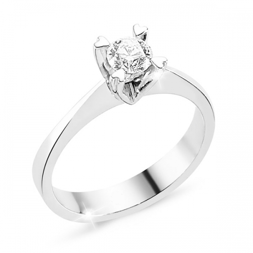  0.35ct F hrd antwerp sertifikalı pırlanta tektaş yüzük TEKTAŞ066