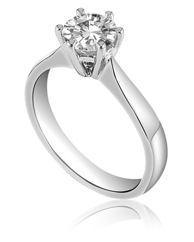  0.40ct D vs2 gia sertifikalı pırlanta tektaş yüzük TEKTAŞ075