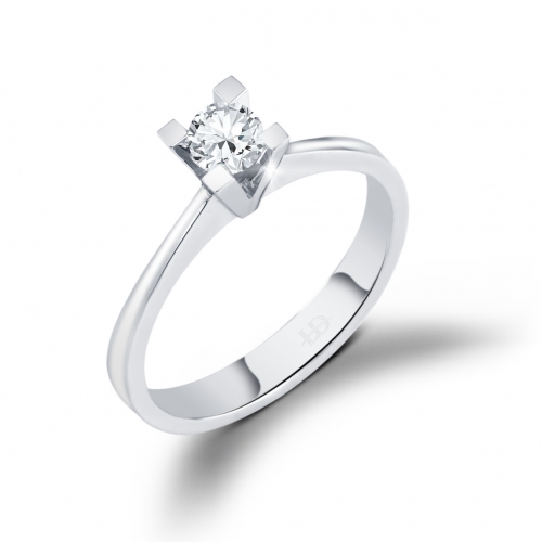  0.30ct G rengi  hrd sertifikalı pırlanta tek taş yüzük tektaş023