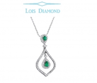 Lois Diamond Pırlanta Zümrüt Kolye ky3030