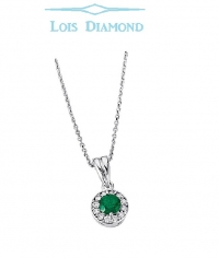 Lois Diamond Pırlanta Zümrüt Kolye ky3033