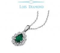 Lois Diamond Pırlanta Zümrüt Kolye ky3036