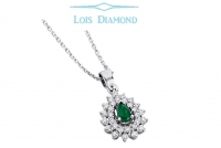 Lois Diamond Pırlanta Zümrüt Kolye ky3037