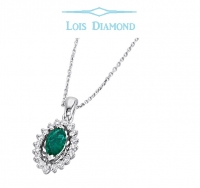 Lois Diamond Pırlanta Zümrüt Kolye ky3038