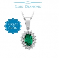 Lois Diamond Pırlanta Zümrüt Kolye KY3041