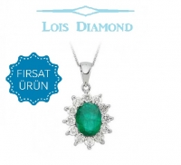 Lois Diamond Pırlanta Zümrüt Kolye KY3042