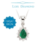 Lois Diamond Pırlanta Zümrüt Kolye ky3043