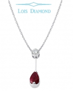 Lois Diamond Pırlanta Yakut Kolye KY2037